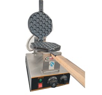 Gaufrier à bulles électrique Commercial, Machine à gaufres de Hong Kong, belgique, appareil de fabrication des oeufs