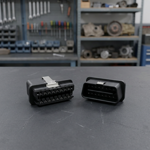 Conector Macho OBD-II de 16 Pines OEM con Clips Metálicos para Programación de ECU y Arnés de Cableado - Product Image 1
