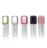 Flacons de gloss à lèvres luxueux de 5 ml, tubes de gloss à lèvres personnalisés, logo personnalisé, flacon de gloss à lèvres en métal, emballage liquide vide pour blush
