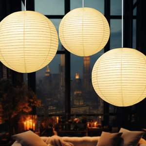 Nordic Japanese <strong>Rice</strong> Paper Pendant Lamp Wabi-Sabi Unique Ceiling <strong>Light</strong> for Indoor Modern Simple Oval AC Chandelier - Product Image 4
