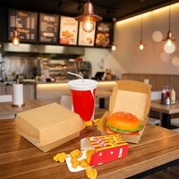 Boîte d'emballage alimentaire en carton blanc personnalisable pour poulet frit, idéale pour la restauration rapide à emporter