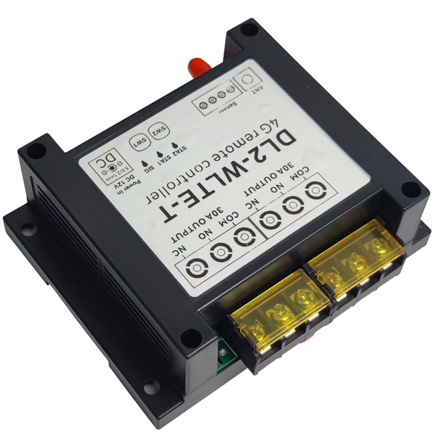 Intelligent 4G LTE Controller DL2-WLTE-T&TC 2CH APP Remote Control 0A Motor High Power Relay Switch Dialing SMS WEB Fault Alarm