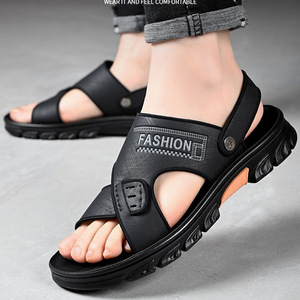 Sandalias de verano para hombre, suela suave, antideslizantes, zapatos de playa, sandalias informales para exteriores, marrón, negro, nuevo estilo 2024, fáciles de poner y llevar - Product Image 2
