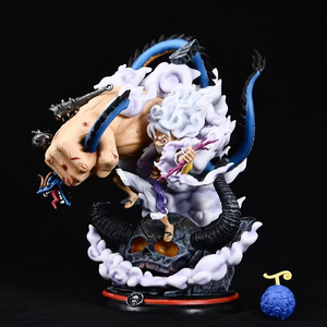 Nouveaux styles 24cm Demon Fruit TH Day Painting Ghost Island Gear 5 Nika <span class=keywords><strong>Combat</strong></span> Posture Gear 5 Luffy Anime Figures Luffy - Product Image 5