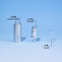 Flacon Airless Électroplaqué Populaire de 5, 10, 12, 15 ml avec Pompe à Lotion en PP pour Crème Contour des Yeux, Visage, Sérum, Fond de Teint – Emballage de Voyage
