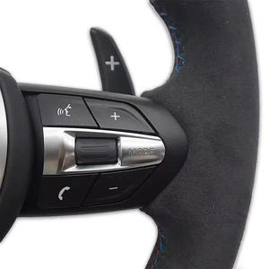 Volante de fibra de carbono de cuero de gamuza personalizado para BMW 3 5 Series F30 F32 F10 F20 F07 F01 E46 E60 E90 M3 M4 M5 <span class=keywords><strong>M7</strong></span> mejorado - Product Image 2