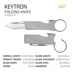 Kg Keytron in acciaio inox portatile coltello pieghevole Mini coltello tascabile per il campeggio all'aperto (KT-1001-CP) - Product Image 2