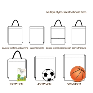 Mochila con Cordón Personalizada con Logotipo Promocional, Bolsa de Compras con Cordón Reciclable para Gimnasio - Product Image 2