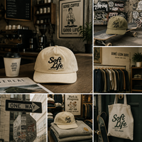 Gorras de Lujo Originales de Pana Crema con Cierre a Presión, Bordado Estético Discreto, Gorra Curada de Boutique