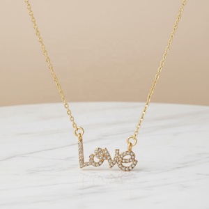 Cadeaux écologiques pour la fête des mères, bijoux de mariage et de fiançailles, chaîne plaquée or 18 carats avec pendentif en forme de cercle - Product Image 4