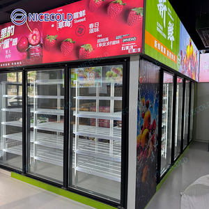 Cửa hàng tiện lợi đi bộ trong bia mát với cửa kính hiển thị phòng lạnh thương mại đồ uống lạnh cho trạm xăng - Product Image 5