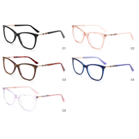 BONA Spécifications multiples Lunettes en feuille à la mode Lunettes rectangulaires Lunettes en acétate optique Nouveau cadre de lunettes pour lentilles de myopie