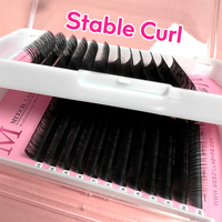 Extensions de cils en plateau marque privée, noir mat intense, extensions de cils individuels en cachemire, vente en gros