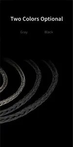 KBEAR-Câble d'écouteurs HiFi gris 24 cœurs 5N plaqué argent OFC Upgrade avec 336 brins MMCX/2PIN/QDC/<span class=keywords><strong>TFZ</strong></span> Earbuds Plug - Product Image 3