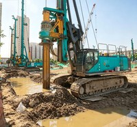 Foreuse rotative multifonctionnelle moyenne SWDM200H, couple maximal 200 kN/m, force de levage maximale 220 kN, pour projets de fondations de pieux de construction