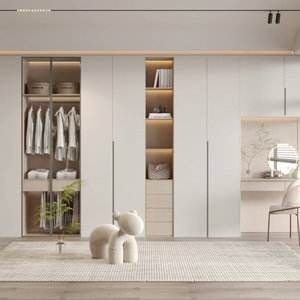 Meubles de maison de luxe haut de gamme au design moderne, armoire de chambre à coucher personnalisable avec plusieurs espaces de rangement - Product Image 3