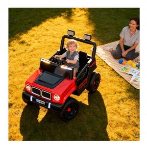 รถยนต์ไฟฟ้าสำหรับเด็ก TOYSRUNNER มอเตอร์คู่ แบตเตอรี่ 6V4 เครื่องเล่น MP3 พวงมาลัยบังคับวิทยุ ของเล่นขี่ได้สำหรับเด็กอายุ 2-4 ปี - Product Image 6