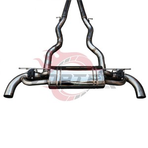 Vortex Quad Carbon Tip Valved Muffler Fit BMW 840i 2019-2022 Stainless Steel Full Catback Sport <b>Exhaust</b> Assembly - Product Image 2