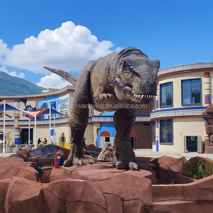 Dinosaurio Mecánico Gigante de 12 Metros con Movimientos Servocontrolados, Animatrónico T.rex para Parque Temático - Product Image 2