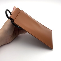 Tas dompet ponsel kulit, dompet kacamata kulit kualitas tinggi, tas bahu