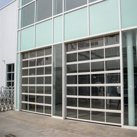 Grille tubulaire haute visibilité à télécommande pour atelier, volet roulant électrique moderne en aluminium bronze