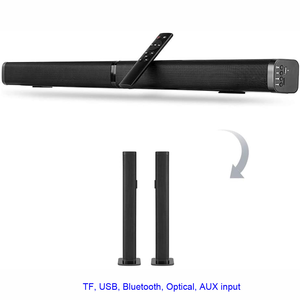 Barra de Sonido Bluetooth Ultra Delgada y Desmontable para TV, Altavoz Inalámbrico de 37 Pulgadas con Subwoofer Integrado y Entrada Óptica para TV LED - Product Image 5