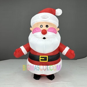 Costume de Père <span class=keywords><strong>Noël</strong></span> gonflable pour adultes et femmes - Ensemble complet sur le thème de <span class=keywords><strong>Noël</strong></span>, Mardi Gras/Carnaval, vacances - Product Image 2