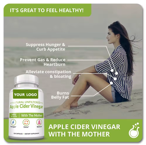 Hot Selling Bulk Groothandel Appelazijn Gummies 60 Recept <span class=keywords><strong>Dressing</strong></span> Met Private Labels - Product Image 3