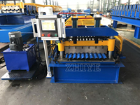 Ligne de production de panneaux de toiture en aluminium, équipement de formage à froid pour tôles de toiture en acier ondulé