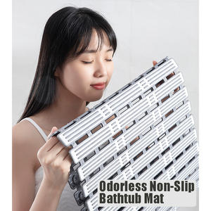 <span class=keywords><strong>Tapis</strong></span> de <span class=keywords><strong>douche</strong></span> résistant à la <span class=keywords><strong>moisissure</strong></span> <span class=keywords><strong>tapis</strong></span> de baignoire avec ventouses <span class=keywords><strong>tapis</strong></span> de baignoire en TPE <span class=keywords><strong>antidérapant</strong></span> pour la sécurité des enfants âgés - Product Image 2