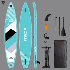 Planche à pagaie gonflable JTRDA 12,6 pieds pour deux personnes, pour la randonnée en plein air et l'observation de la faune, garantie 3 ans, ensemble complet d'accessoires, 130 kg - Product Image 2