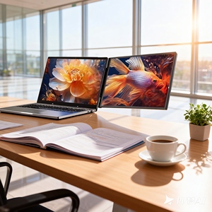 Moniteur portable double 14 pouces 1920x1200 FHD en gros, moniteur externe pour ordinateur portable de jeu haute définition USB - Product Image 1