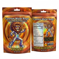 Sachets Mylar découpés sur mesure pour herbes aromatiques 3,5g, avec logo personnalisé, holographiques, en matériau feuille d'aluminium anti-humidité, directement de l'usine pour les commerces de détail