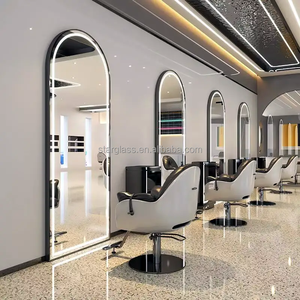 <strong>Freestanding</strong> Smart <strong>Mirror</strong> Touch Switch LED Display Screen Arched Full Length <strong>Mirror</strong> for <strong>Bathroom</strong> Home Decoration - Product Image 2