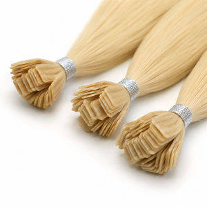 Extensioni per capelli umani Remy europei vergini 12A, pre-bonded a fusione, a punta piatta, a trama singola, a doppia trama, per tutti i colori - Product Image 5