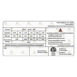 Usa Hoge Kwaliteit Skill Game Kast 800W 24V/12V/5V Gecentraliseerde Pdu Power Distributie Unit - Product Image 6