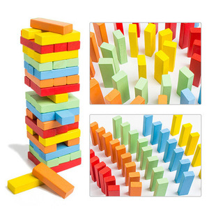 Bloques de Madera Apilables para Uso en Interiores y Exteriores, Juego Gigante Clásico de Torre de Bloques - Product Image 6