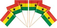 Drapeau national du Ghana en polyester 100 % neuf, imprimé recto-verso, 3x5 pieds, vente en gros
