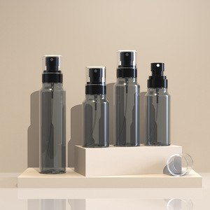 Hydrosol Spray Bottle 100ml Semi Transparent Black With Pump Head For <b>Sunscreen</b> Dispensing - Product Image 1