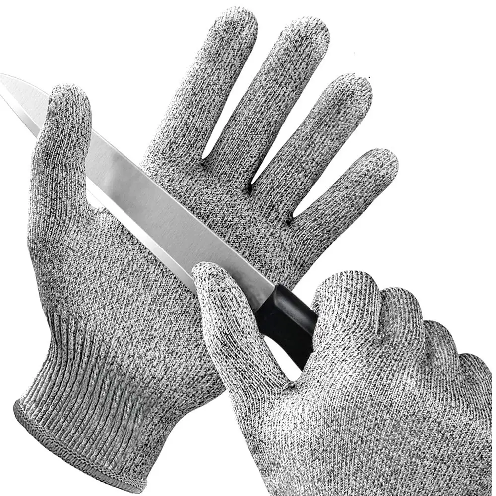 Level 5 Anti-cut HPPE Glass Fiber Safety Working Gloves Gardening Gloves Work Gloves Men