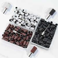100 pièces/boîte Bandes de ponçage pour ponceuse électrique 180/120/80 grains, disques de ponçage, outils de nail art