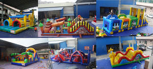 Parco Gonfiabile con Percorso a Ostacoli a Tema Calcio per Bambini e Adulti - Product Image 6