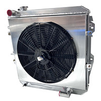 Radiateur entièrement en aluminium avec cache de ventilateur pour Toyota Hilux LN106 LN111 LN107 2.8L - Diesel 1988-1997