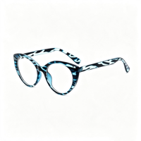 Lunettes Rétro Rondes Anti-Lumière Bleue SM23053 - Monture PC Légère avec Verres en Résine Transparente pour Hommes et Femmes (6 Couleurs)