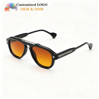 Lunettes de soleil unisexes polarisées UV400 style grenouille, monture intégrale, tendance hip-hop, rétro et cool, nouvelle collection 2026 transfrontalière