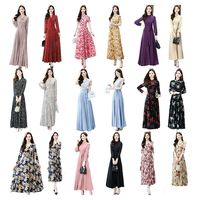 Robe élégante à volants et manches bouffantes pour femme, nouvelle collection printemps-été 2026, haute qualité, style coréen, vente en gros
