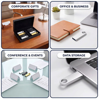 Regalos Personalizados con Logotipo, Memoria USB Metálica de 128 GB, Unidad Flash USB, Memoria USB