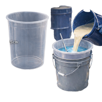 Doublure de seau à peinture jetable transparente personnalisée de 5 gallons, barrière antistatique pour emballage industriel PP+PE