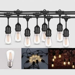 Nuevo Producto: Guirnalda de <span class=keywords><strong>Luces</strong></span> LED S14 de 48 Pies para Decoración <span class=keywords><strong>Exterior</strong></span>, Impermeable IP65, Serie Navideña - Product Image 1