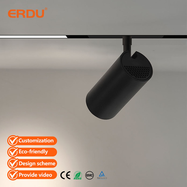 ERDU Ultra Slim Magnetic LED Track Light System Color Dimming (3000/4000/6000K) 48V DC Tuya Smart Control High CRI 90 Lighting